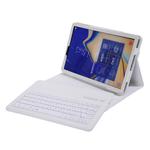 SA830 Bluetooth 3.0 Litchi Texture Detachable Bluetooth Keyboard Leather Tablet Case for Samsung Galaxy Tab S4 10.5 inch T830 / T835, with Holder (White)