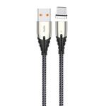 TOTUDESIGN BTA-029 Thunder Series Type-C / USB-C Automatic Adsorption Magnectic Charging Cable, Length: 1.2m(Black)