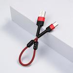JOYROOM S-M372 USB to Type-C Portable Aluminum Alloy Magnetic Braided Data Cable, 3.4A, Length: 15cm(Red)