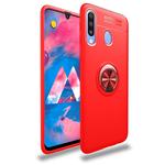 lenuo Shockproof TPU Case for Galaxy M30, with Invisible Holder (Red)