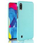 Shockproof Crocodile Texture PC + PU Case for Galaxy M10 (Green)