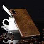 Shockproof Litchi Texture PC + PU Case for Galaxy M10 (Brown)