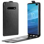 Business Style Vertical Flip TPU Leather Case for Galaxy S10+, with Card Slot (Black)