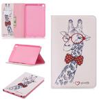 Colored Drawing Deer Pattern Horizontal Flip Leather Case for Galaxy Tab A 8 (2019) P200 / P205, with Holder & Card Slots & Wallet