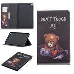 Colored Drawing Bear Pattern Horizontal Flip Leather Case for Galaxy Tab A 10.1 (2019) T510 / T515, with Holder & Card Slots & Wallet