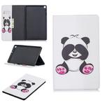 Colored Drawing Panda Pattern Horizontal Flip Leather Case for Galaxy Tab A 10.1 (2019) T510 / T515, with Holder & Card Slots & Wallet
