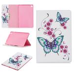 Colored Drawing Peach Blossom and Butterfly Pattern Horizontal Flip Leather Case for Galaxy Tab S5e 10.5 T720 / T725, with Holder & Card Slots & Wallet