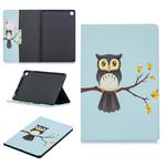 Colored Drawing Eagle on The Tree Pattern Horizontal Flip Leather Case for Galaxy Tab S5e 10.5 T720 / T725, with Holder & Card Slots & Wallet