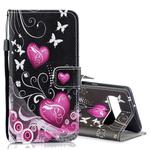 Peach Heart Pattern Horizontal Flip Leather Case for Galaxy S10 5G, with Holder & Card Slots & Wallet