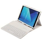 SA860 For Galaxy Tab S6 10.5 inch T860 / T865 Litchi Texture Detachable Bluetooth Keyboard Leather Tablet Case with Stand Function (White)