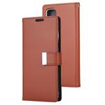GOOSPERY RICH DIARY For Galaxy S20 PU + TPU Crazy Horse Texture Horizontal Flip Leather Case, with Card Slots & Wallet & Photo frame (Brown)
