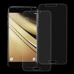 2 PCS 9H 2.5D Tempered Glass Film for Galaxy C7 (2017)