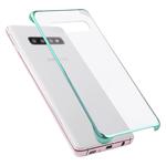 Ultra-thin Transparent Plating PC Protestive Back Case for Galaxy S10+ (Green)