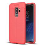 For Galaxy S9+ Litchi Texture Soft TPU Anti-skip Protective Cover Back Case(Red)