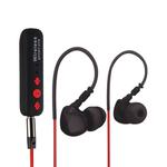 Wireless Bluetooth Sport Stereo Ear Hook Headphone with Wire Control + Clip, Support Handfree Call, for iPhone, iPad, Samsung, HTC, Sony and other Smartphones or Tablets(Red)