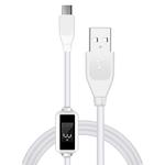 USB to Micro Charging Cable with LED Display Screen
