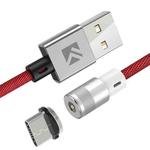 FLOVEME 1m 2A Output 360 Degrees Casual USB to USB-C / Type-C Magnetic Charging Cable, Built-in Blue LED Indicator(Red)