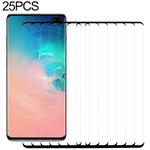 25 PCS 9H 2.5D Premium Curved Screen Crystal Tempered Glass Film for Galaxy S10 Plus