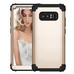 For Galaxy Note 8 Silicone + PC Dropproof Combination Protective Case(Gold)