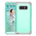 For Galaxy Note 8 Silicone + PC Dropproof Combination Protective Case(Mint Green)