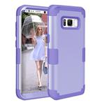 For Galaxy S8 + / G955 Dropproof 3 in 1 Silicone sleeve for mobile phone(Purple)
