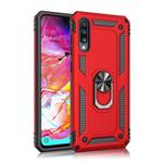 Armor Shockproof TPU + PC Protective Case for Galaxy A70, with 360 Degree Rotation Holder (Red)