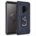 Armor Shockproof TPU + PC Protective Case for Galaxy S9, with 360 Degree Rotation Holder (Blue)