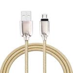 1M Woven Style Metal Head 108 Copper Cores Micro USB to USB Data Sync Charging Cable, For Samsung, HTC, Sony, Huawei, Xiaomi, Meizu and other Android Devices with Micro USB Port(Gold)