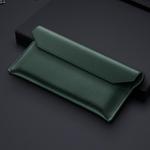 For Huawei Mate Xs Envelope Genuine Leather Horizontal Flip Case(Green)