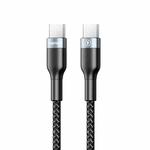 REMAX RC-010 1m 3A Type-C to USB-C / Type-C 18W PD Fast Charging Data Cable(Black)