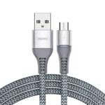 REMAX RC-152M 1m 2.4A USB to Micro USB Colorful Breathing Data Cable (Silver)