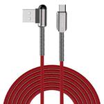 awei CL-23 2m 2.4A USB to USB-C / Type-C Fast Charging + Data Transmission Cable (Red)