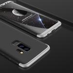 GKK for Galaxy S9+ Three Stage Splicing 360 Degree Full Coverage PC Protective Case Back Cover (Black+Silver)