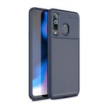 Carbon Fiber Texture Shockproof TPU Case for Galaxy A8s (Blue)