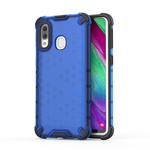 Shockproof Honeycomb PC + TPU Case for Galaxy A40 (Blue)