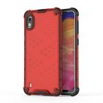 Shockproof Honeycomb PC + TPU Case for Galaxy A10 (Red)