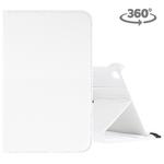 Litchi Texture Horizontal Flip 360 Degrees Rotation Leather Case for Galaxy Tab A 8 (2019) / P200 / P205, with Holder (White)