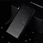 Crazy Horse Texture Horizontal Flip Leather Case for Galaxy M20, with Holder & Card Slots & Wallet (Black)