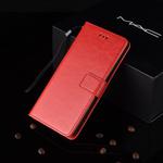 Crazy Horse Texture Horizontal Flip Leather Case for Galaxy M20, with Holder & Card Slots & Wallet (Red)