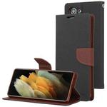 For Samsung Galaxy S21 5G GOOSPERY FANCY DIARY Horizontal Flip PU Leather Case with Holder & Card Slots & Wallet (Black)