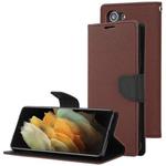For Samsung Galaxy S21 5G GOOSPERY FANCY DIARY Horizontal Flip PU Leather Case with Holder & Card Slots & Wallet (Brown)