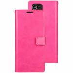 For Samsung Galaxy S21 Ultra 5G GOOSPERY Mansoor Series Crazy Horse Texture Horizontal Flip Leather Case With Bracket & Card Slot & Wallet(Rose Red)