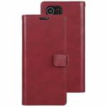 For Samsung Galaxy S21 Ultra 5G GOOSPERY Mansoor Series Crazy Horse Texture Horizontal Flip Leather Case With Bracket & Card Slot & Wallet(Wine Red)