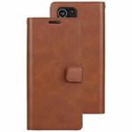 For Samsung Galaxy S21 Ultra 5G GOOSPERY Mansoor Series Crazy Horse Texture Horizontal Flip Leather Case With Bracket & Card Slot & Wallet(Brown)