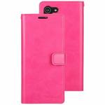 For Samsung Galaxy S21+ 5G GOOSPERY Mansoor Series Crazy Horse Texture Horizontal Flip Leather Case With Bracket & Card Slot & Wallet (Rose Red)