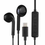 HAMTOD H11 Wired In Ear USB-C / Type-C OCNS AI Base Noise Cancelling Earphones with Line Control & Mic, Length: 1.2m(Black)