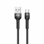 REMAX RC-170 Jany Series 1m 5A USB to USB-C / Type-C Aluminum Alloy Braid Fast Charging Data Cable (Black)