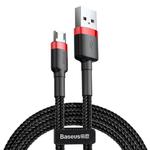 Baseus 2A Micro Cafule Tough Charging Cable, Length: 3m(Red + Black)