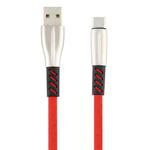 3A USB to USB-C / Type-C Shark Data Cable, Cable Length: 1m(Red)