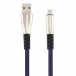 3A USB to Micro USB Shark Data Cable, Cable Length: 1m(Dark Blue)